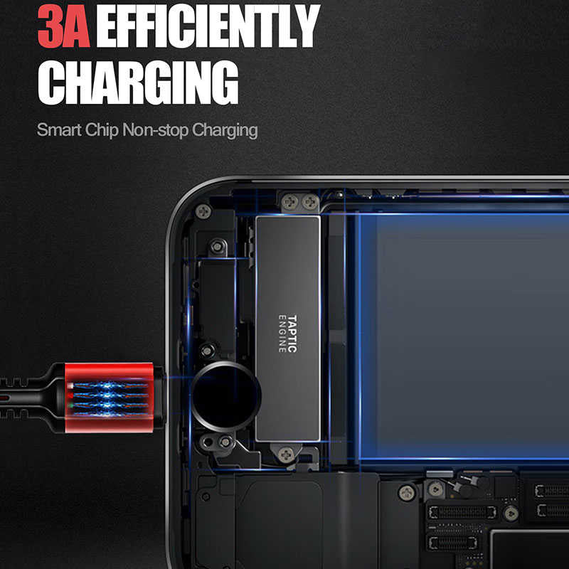 Zore LC93 3 in 1 Usb Kablo Kırmızı