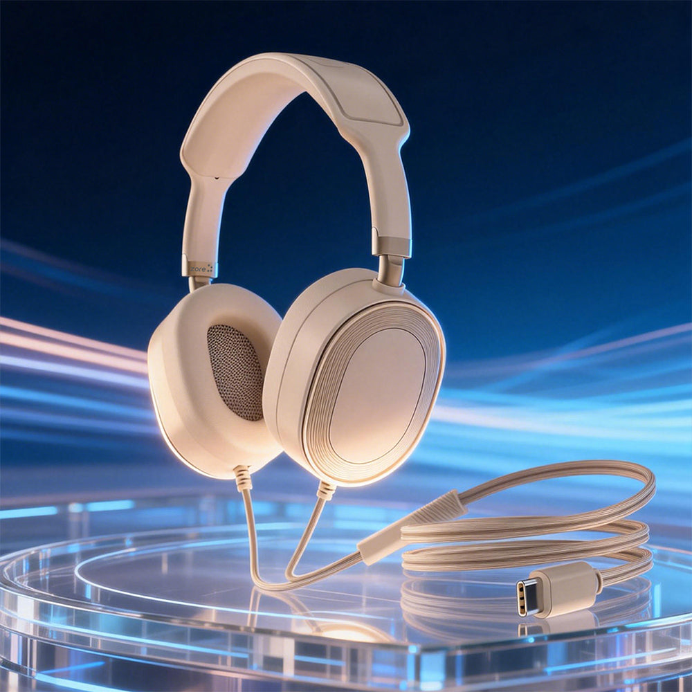 LS-861 Tak Çalıştır Type-C Kulak Üstü Kulaklık Siyah