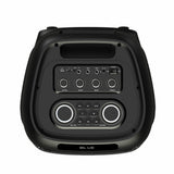 Zore LT-2131 Dijital LED Göstergeli Mikrofonlu RGB TWS Çift 8 inç Stereo Bass Kablosuz Karaoke Hoparlör Siyah
