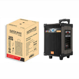 Zore LT-908 Dijital LED Göstergeli FM Radyolu Mikrofonlu TWS 8 inç Stereo Bass Kablosuz Karaoke Hoparlör Siyah