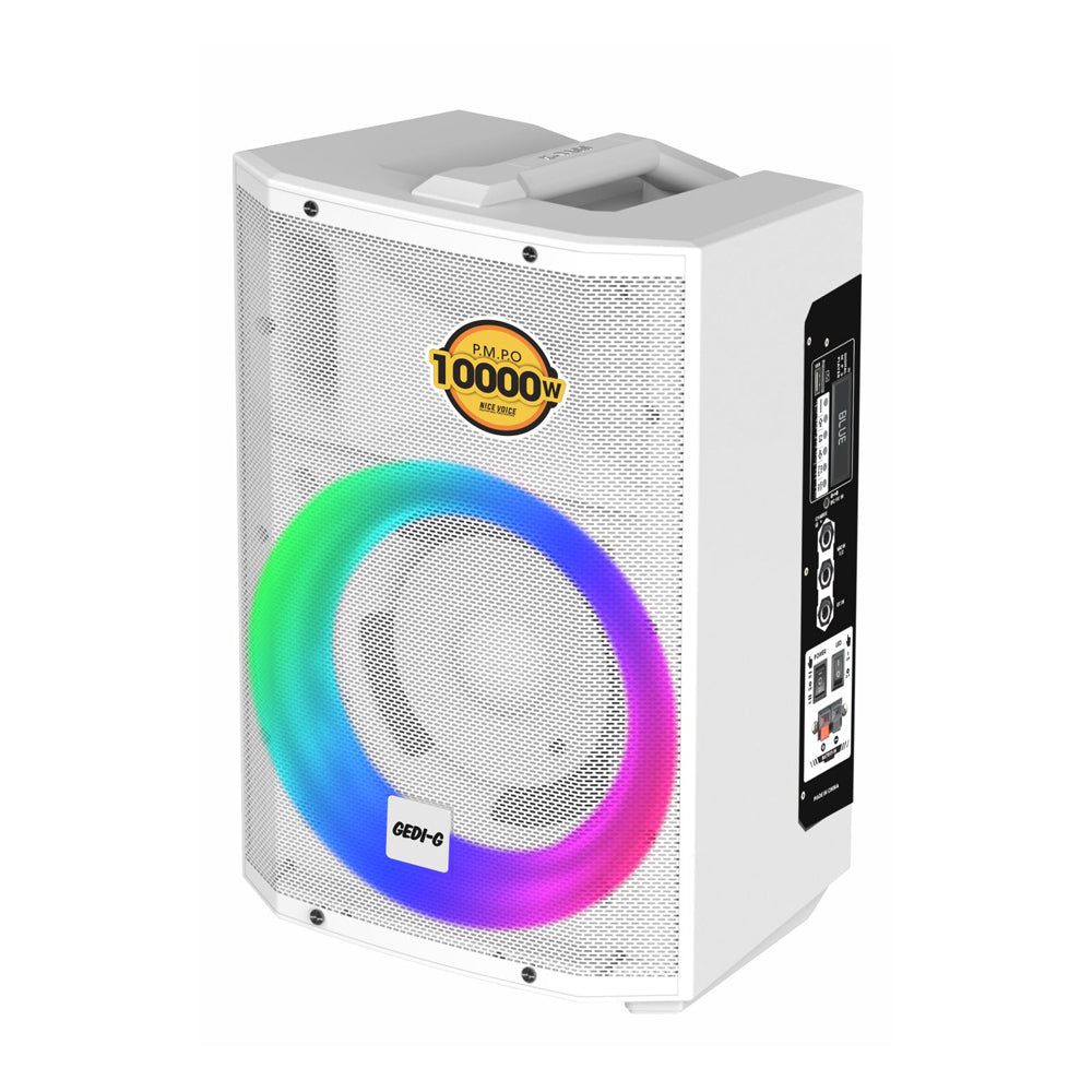 Zore LT-927 Mikrofonlu RGB Işıklı Kumandalı Stereo Bass Kablosuz TWS Karaoke Hoparlör Speaker Beyaz
