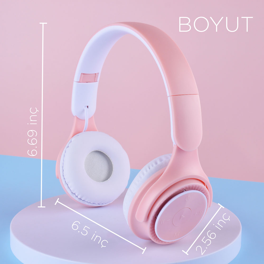 Zore M6 Pro Ayarlanabilir ve Katlanabilir Kulak Üstü Bluetooth Kulaklık Mavi