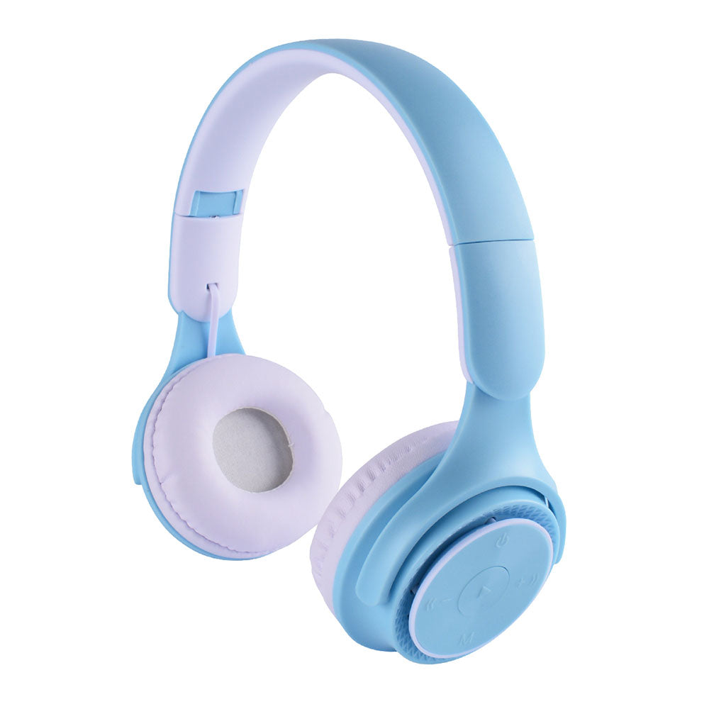 Zore M6 Pro Ayarlanabilir ve Katlanabilir Kulak Üstü Bluetooth Kulaklık Mavi