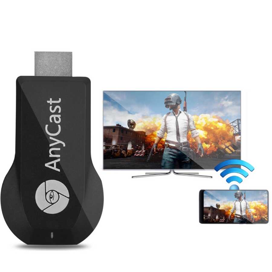 Zore M9 Plus Kablosuz HDMI Ses ve Görüntü Aktarıcı Siyah