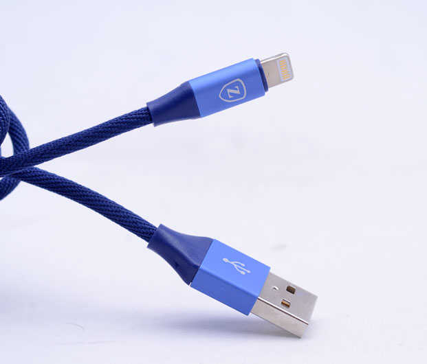 Zore Metal Uçlu Lightning Usb Kablo Kahverengi