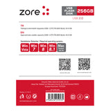 Zore Metal Usb Flash Disk 256GB Gümüş