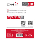 Zore Metal USB Flash Disk 64GB Gümüş