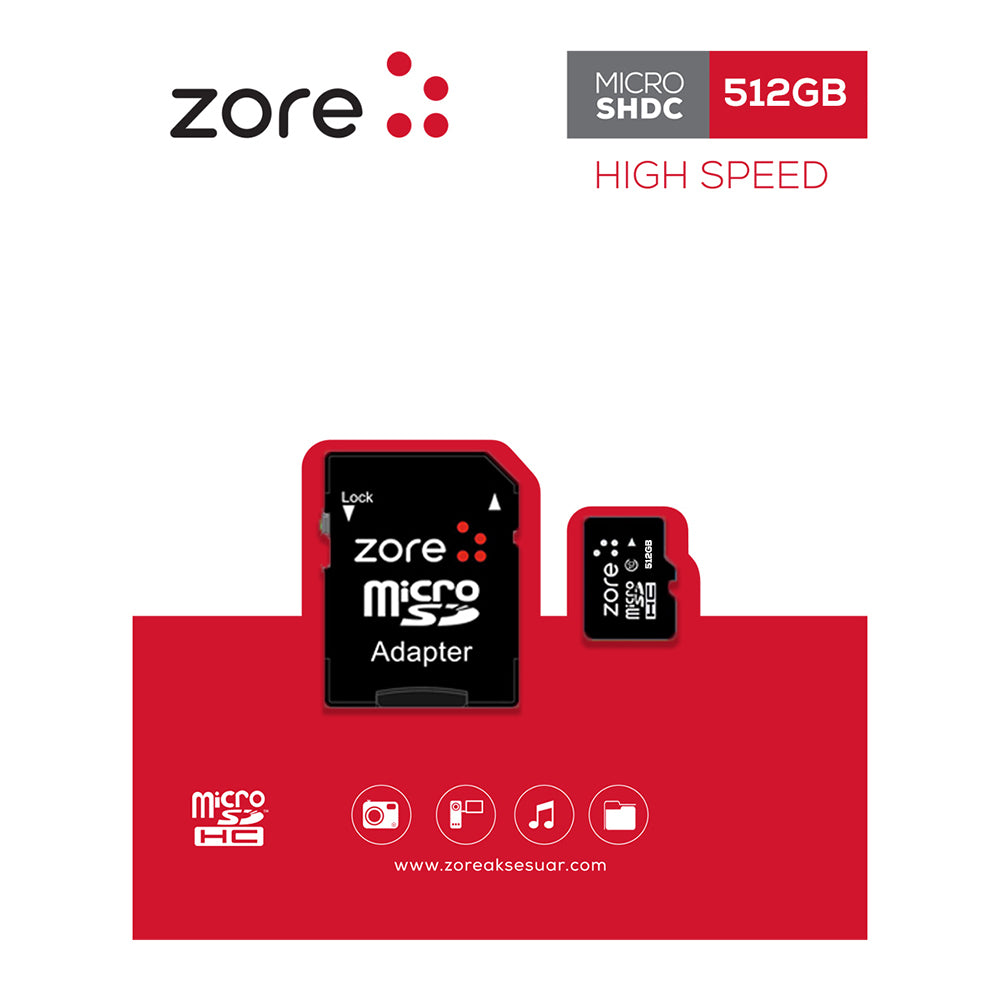 Micro SD Hafıza Kartı 512GB Siyah