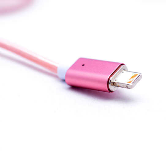 Zore Metal Manyetic Uçlu Lightning Usb Kablo Rose Gold