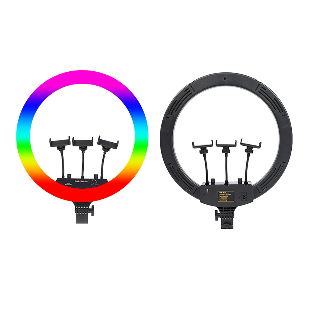 Zore MJ-56 Uzaktan Kumandalı 21 inç Işıklı Telefon Tutucu Ring Light Siyah