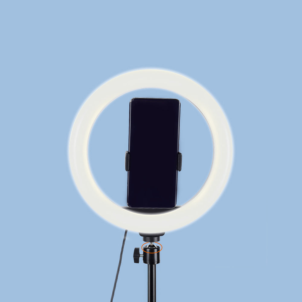 Zore MJ20 RGB Light 8 inç Işıklı Telefon Tutucu Ring Light Siyah