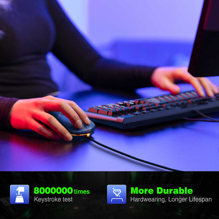Zore Onikuma G21 RGB Oyuncu Klavye Mouse Seti Siyah