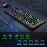 Zore Onikuma G21 RGB Oyuncu Klavye Mouse Seti Siyah