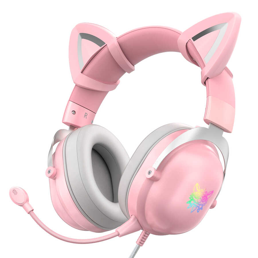 Zore Onikuma X11 Oyuncu Kulaklığı 3.5mm Pembe