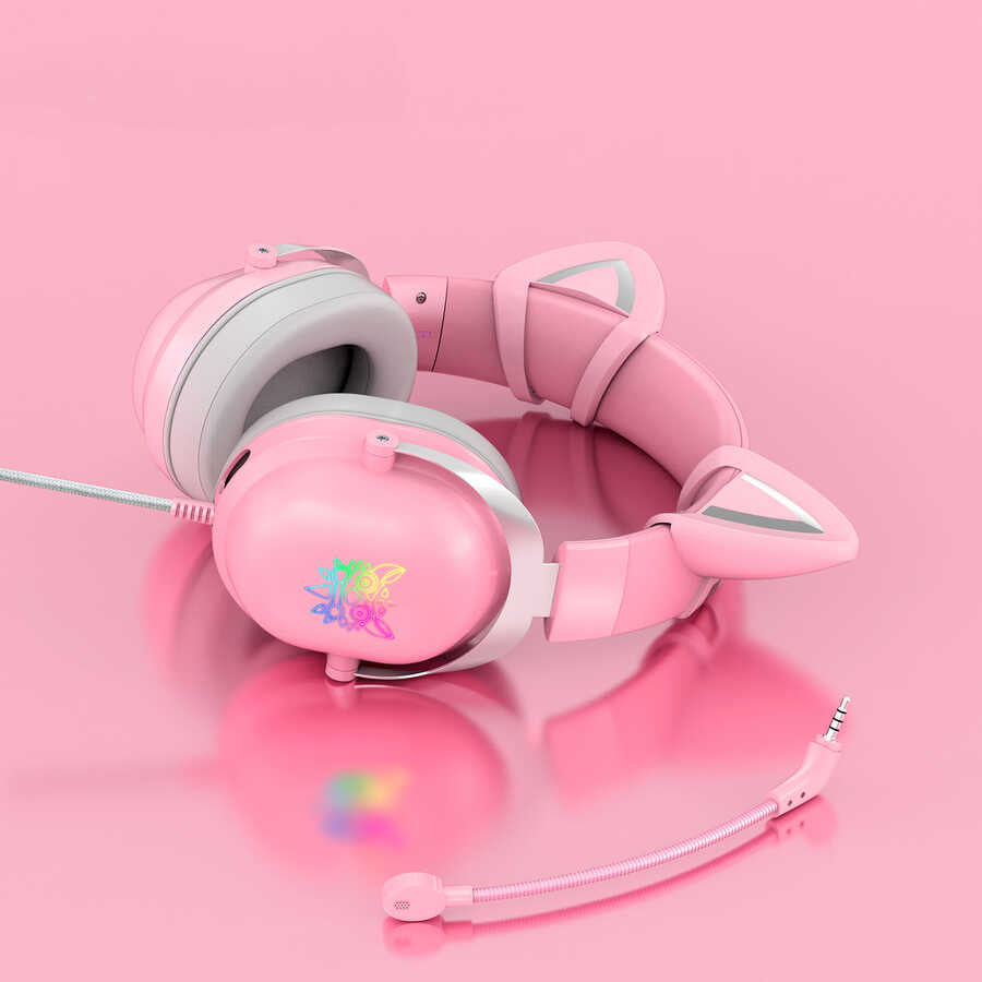 Zore Onikuma X11 Oyuncu Kulaklığı 3.5mm Pembe