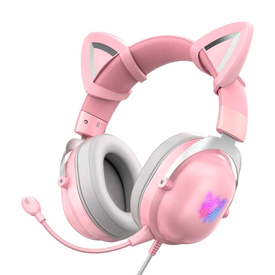 Zore Onikuma X11 Oyuncu Kulaklığı 3.5mm Pembe