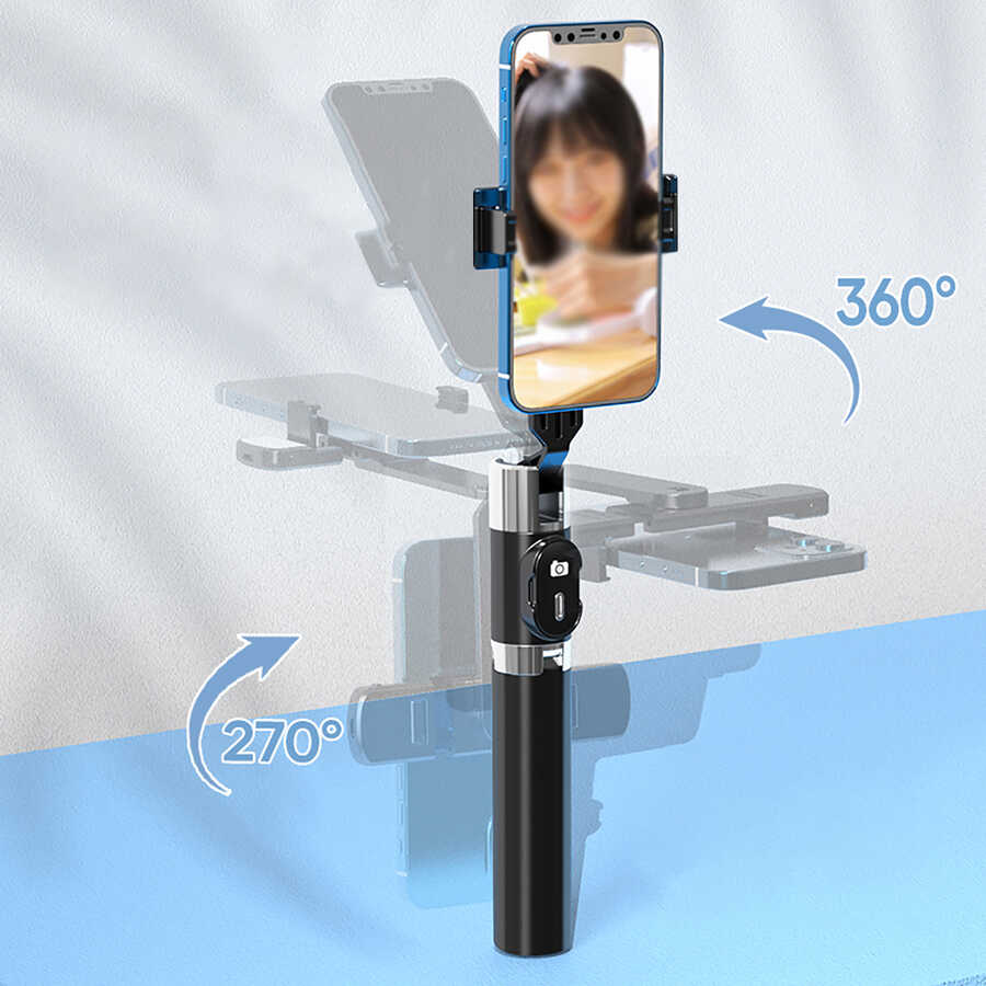 Zore P60 Plus Çok Fonksiyonlu Selfie Çubuğu Beyaz
