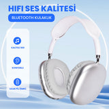 Zore P9 Hi-Fi Ses Kalitesi Ayarlanabilir ve Katlanabilir Kulak Üstü Bluetooth Kulaklık Kırmızı