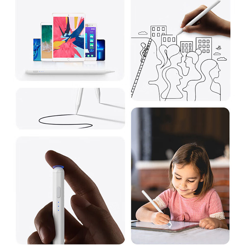Zore Pencil 10 Eğim Özellikli Dokunmatik Çizim Kalemi Beyaz