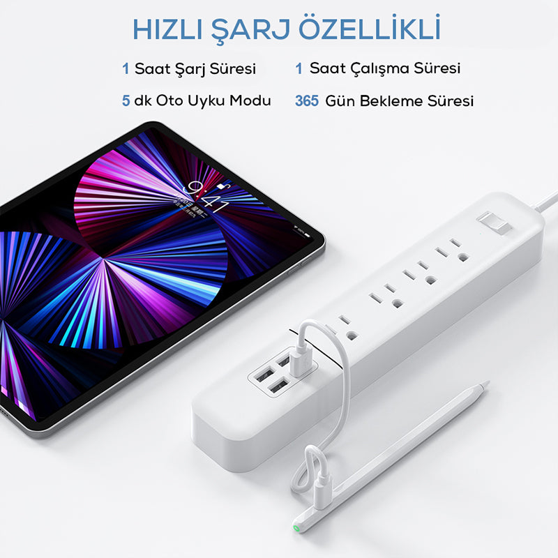 Zore Pencil 17 Stylus Dokunmatik Tablet Kalemi Beyaz