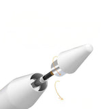 Zore Pencil 19 Stylus Dijital Led Göstergeli Dokunmatik Tablet Kalemi Beyaz