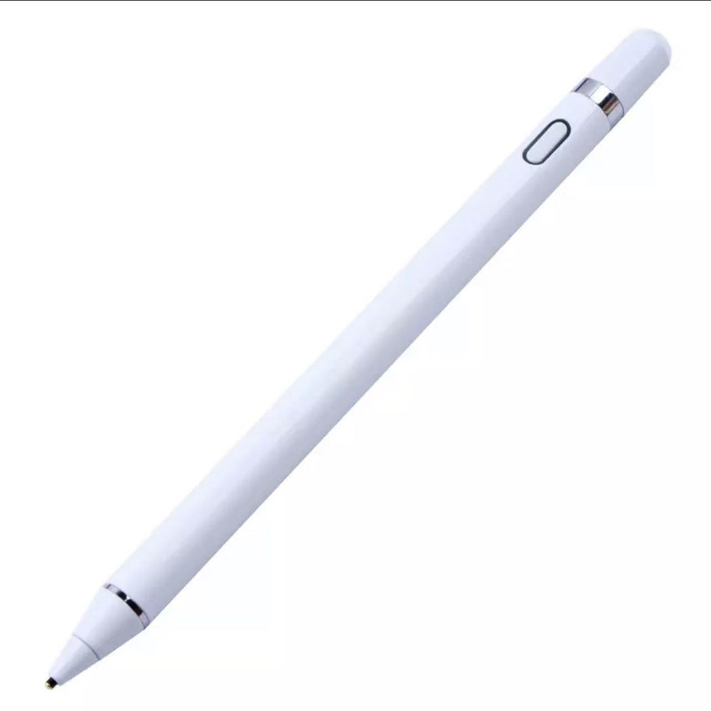 Wolf Pencil 20 Stylus LED Işık Göstergeli Universal Dokunmatik Tablet Kalemi Beyaz
