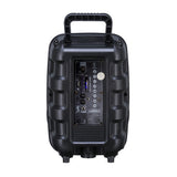 Zore PK-17 FM Radyolu Mikrofonlu RGB TWS 8 inç Stereo Bass Kablosuz Karaoke Hoparlör Siyah