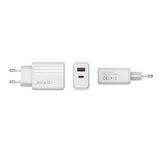 Zore Play Serisi PL08 Type-C to Lightning 2in1 PD Seyahat Şarj Aleti 20W Beyaz