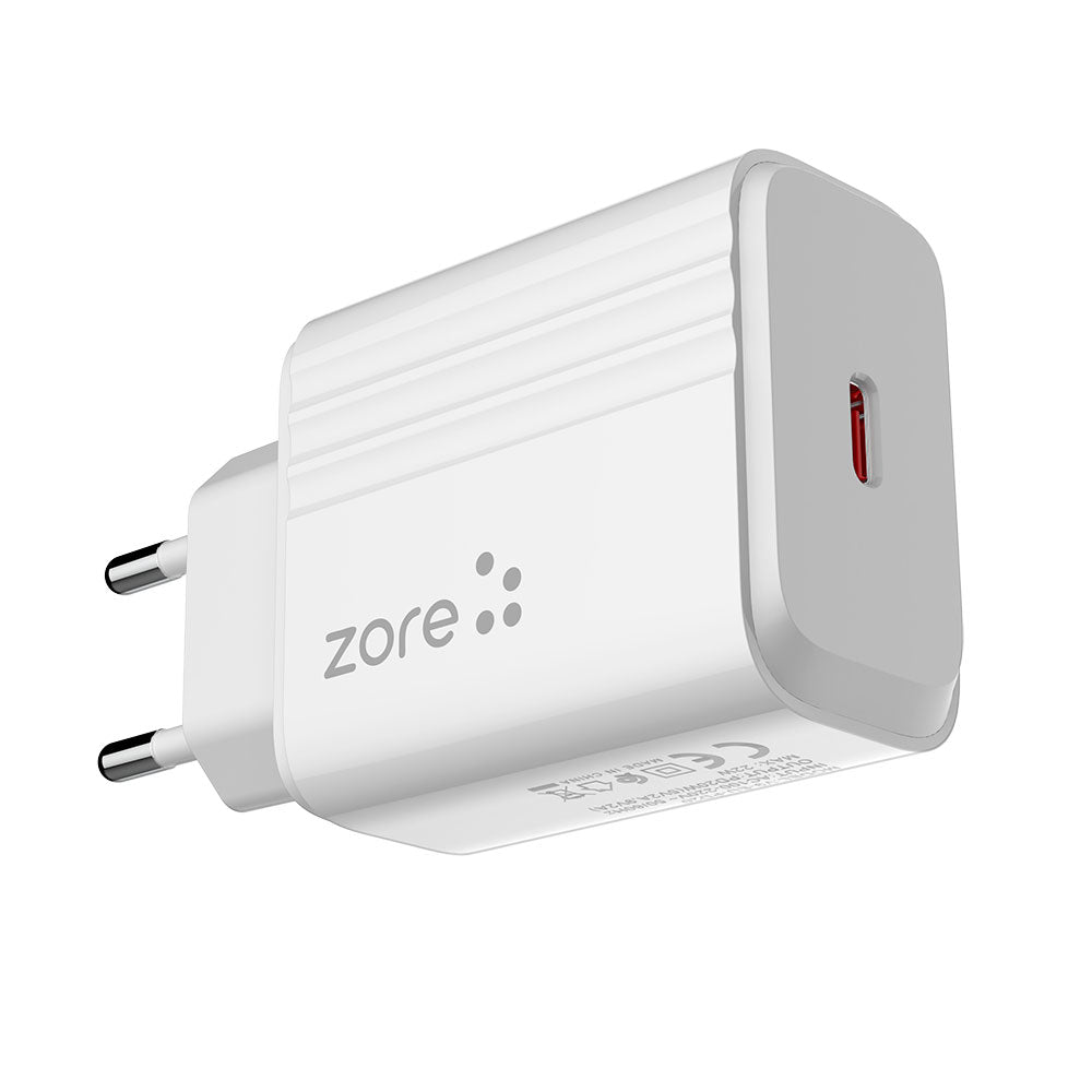 Zore Play Serisi PL2 20W PD Seyahat Şarj Aleti Beyaz