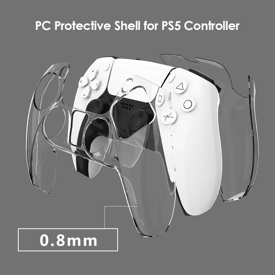 Zore Playstation 5 Oyun Kolu Sert Koruyucu Kılıf Siyah