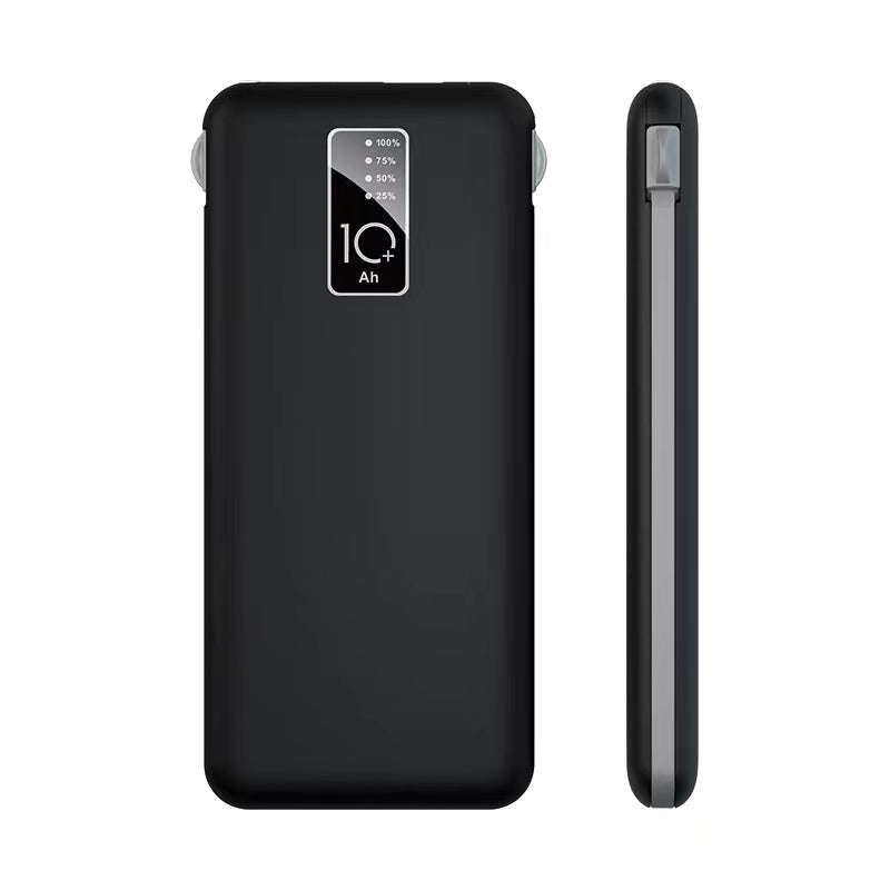 Zore PW-05 Hızlı Şarj Led Göstergeli Micro Lightning Type-C Kablolu Taşınabilir Powerbank 10000mAh Beyaz