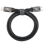 Zore QG01 Type-C to Type-C USB4 PD Data Kablosu 240W 40Gbps 8K@60Hz 0.2 Metre Siyah