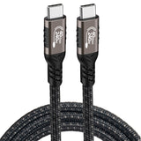 Zore QG01 Type-C to Type-C USB4 PD Data Kablosu 240W 40Gbps 8K@60Hz 1.2 Metre Siyah