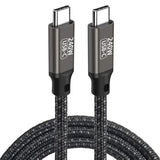 Zore QG02 Type-C to Type-C PD3.1 Data Kablosu 240W 480Mbps 0.5 Metre Siyah