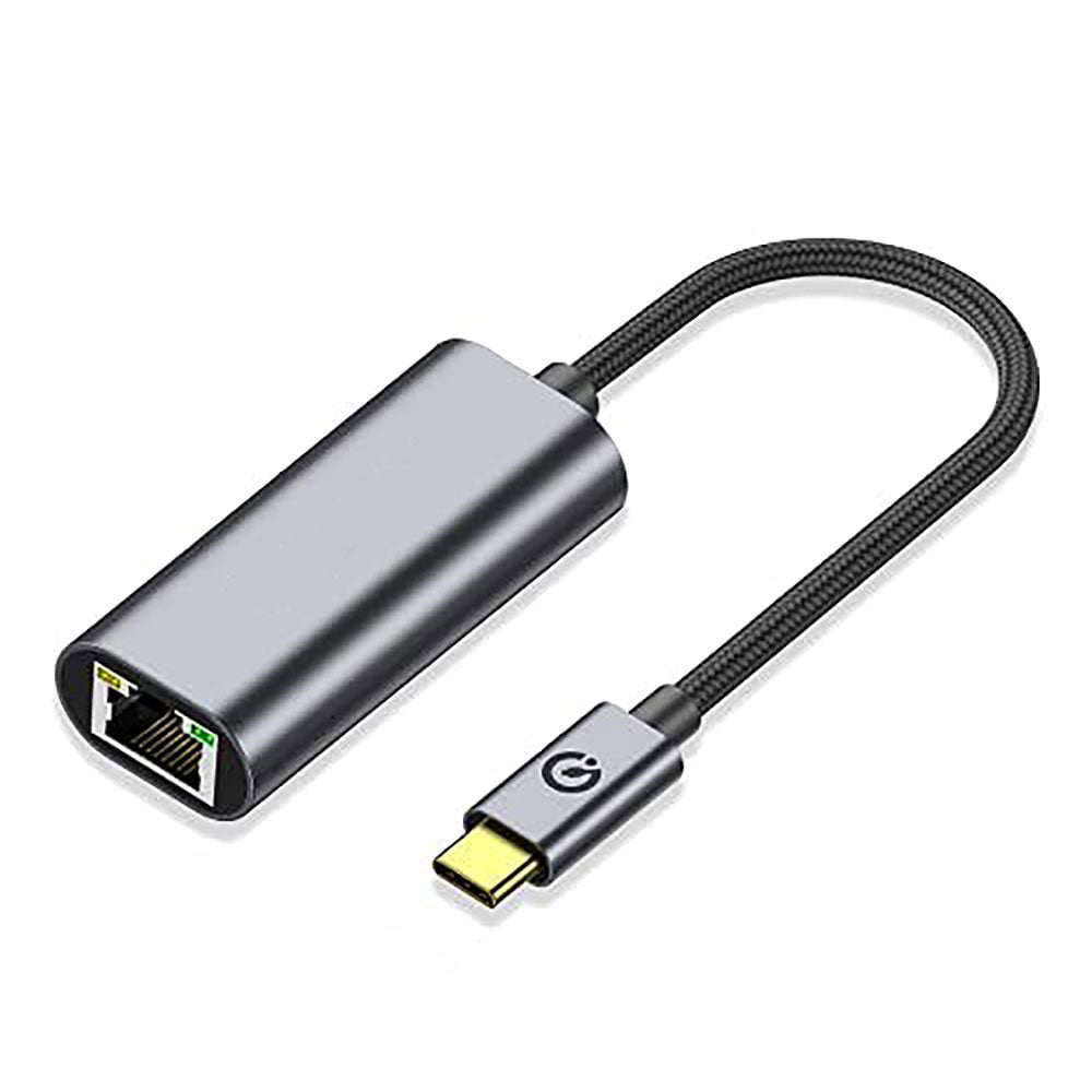 Zore QG04 Type-C to RJ45 Ethernet Dönüştürücü Kablo 1024Mbps 22cm Siyah