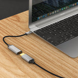 Zore QG05 8K 60 Hz Görüntü Kalitesi Type-C to HDMI Dönüştürücü 15cm Gümüş