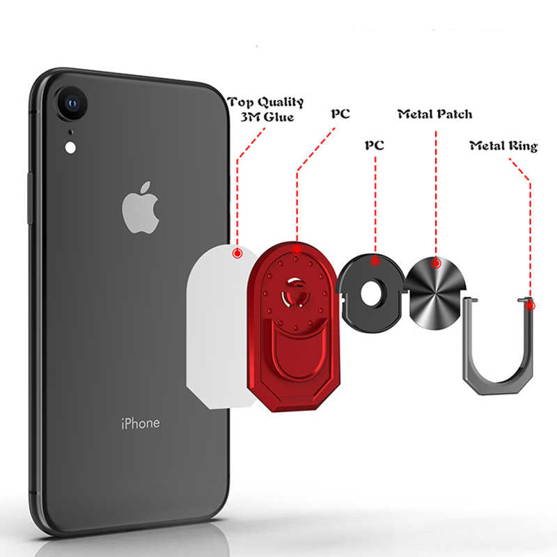 Zore RNG-26 Ring Telefon Yüzük Tutucu Aparat Kırmızı