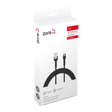 Zore Shira Serisi Lightning USB Kablo 2m Siyah
