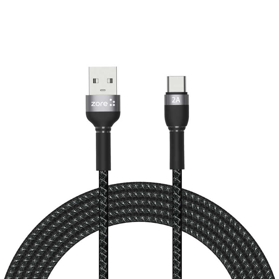 Zore Shira Serisi Type-C USB Kablo 3m Siyah