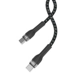 Zore Shira Serisi Type-C to Type-C PD Kablo 50cm 100W Siyah