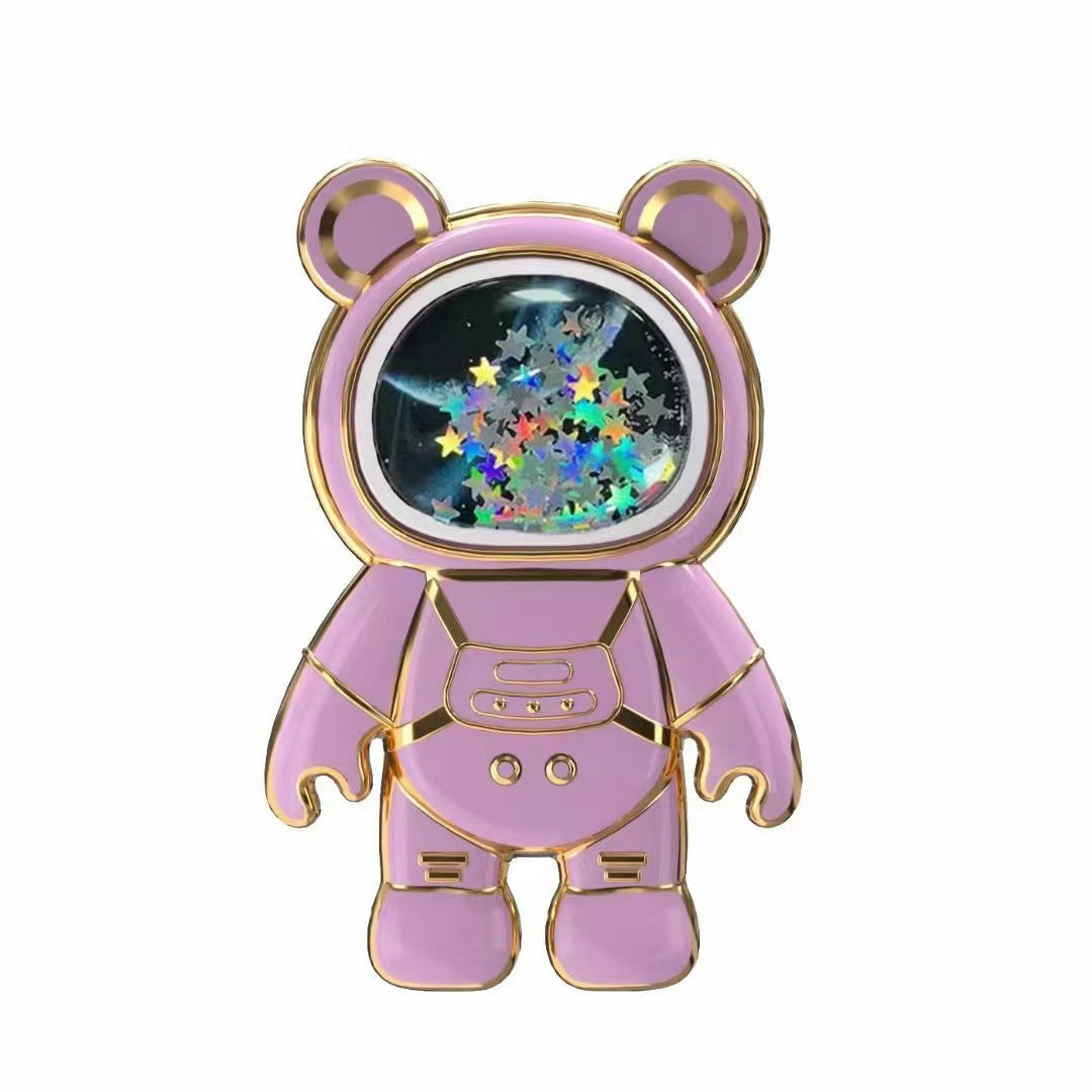 Zore Simli Space Astronot Figürlü Cep Telefonu Standı Pembe