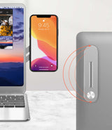 Zore SJ05 Laptop - Monitör Telefon Tutucu Gümüş