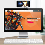 Zore SJ05 Laptop - Monitör Telefon Tutucu Gümüş