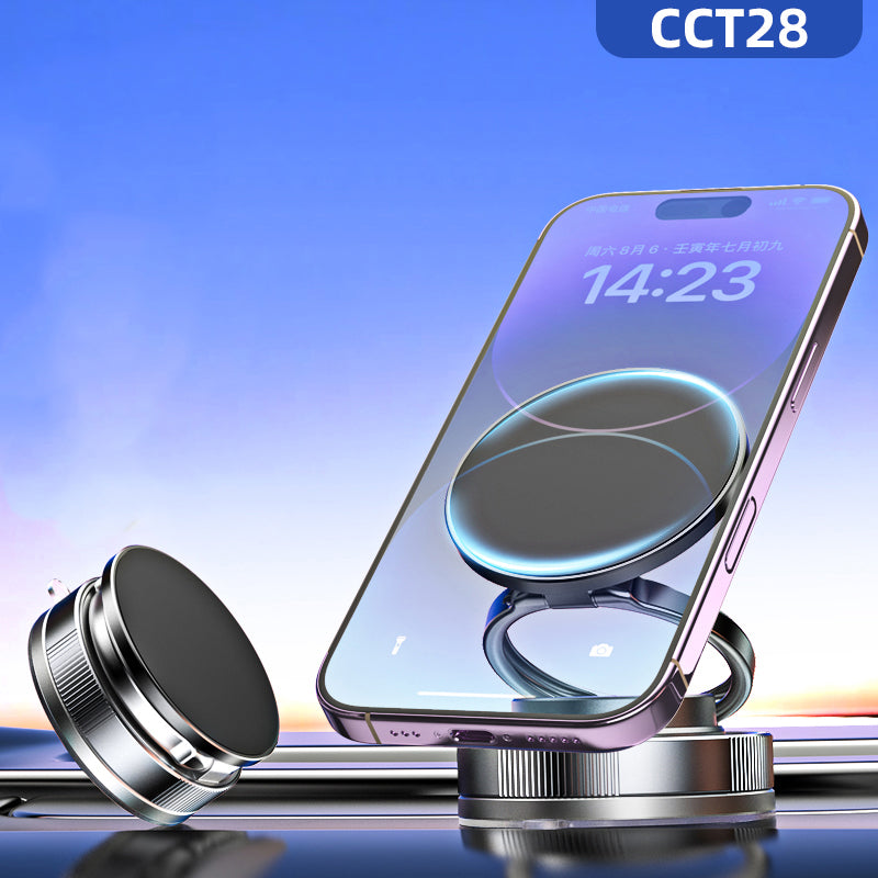 Zore T28 Vakum Özellikli 360 Derece Dönebilen Magnetik Telefon Tutucu Siyah