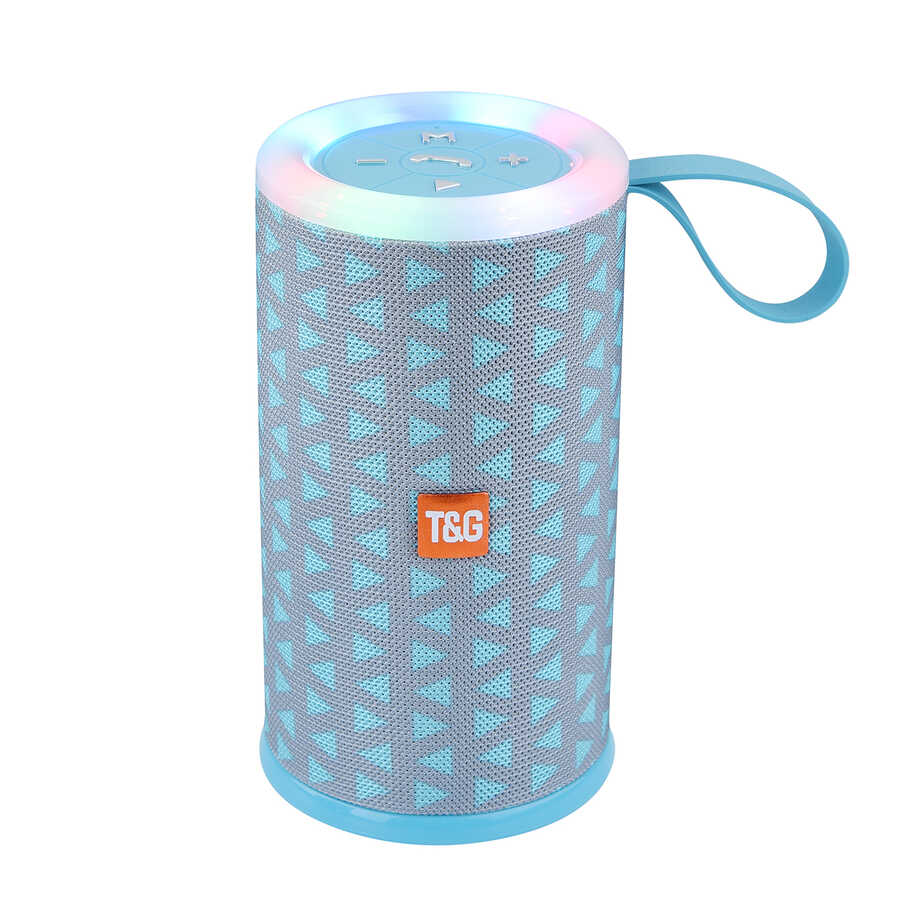 Zore TG-512 Bluetooth Speaker Hoparlör Mavi Açık
