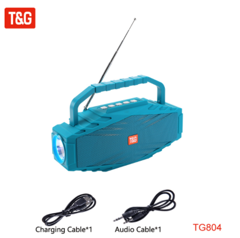 Zore TG-804 Bluetooth Speaker Hoparlör Kırmızı