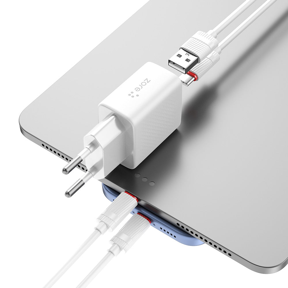 Titan Serisi ZT02 Seyahat Şarj Başlığı 20W Beyaz