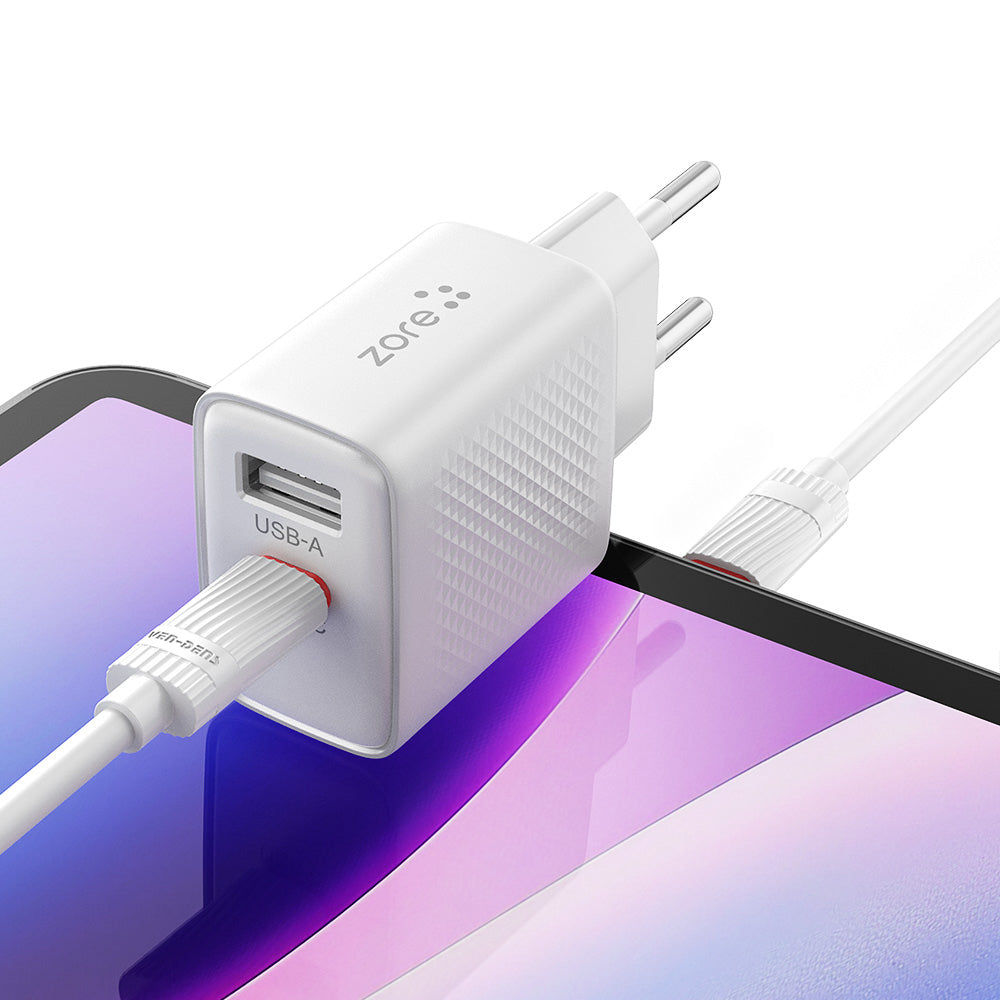 Titan Serisi ZT02 Seyahat Şarj Başlığı 20W Beyaz