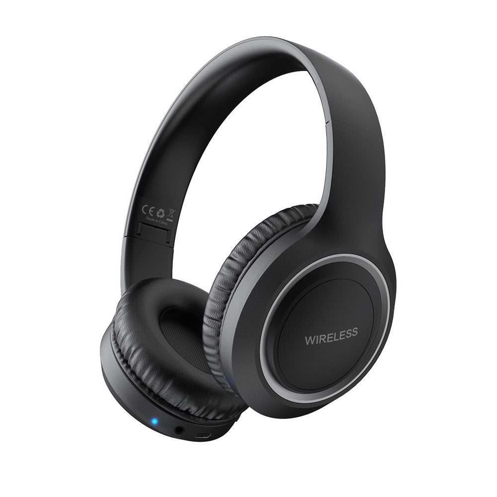 Zore UID-10 Ayarlanabilir ve Katlanabilir Kulak Üstü Bluetooth Kulaklık Siyah