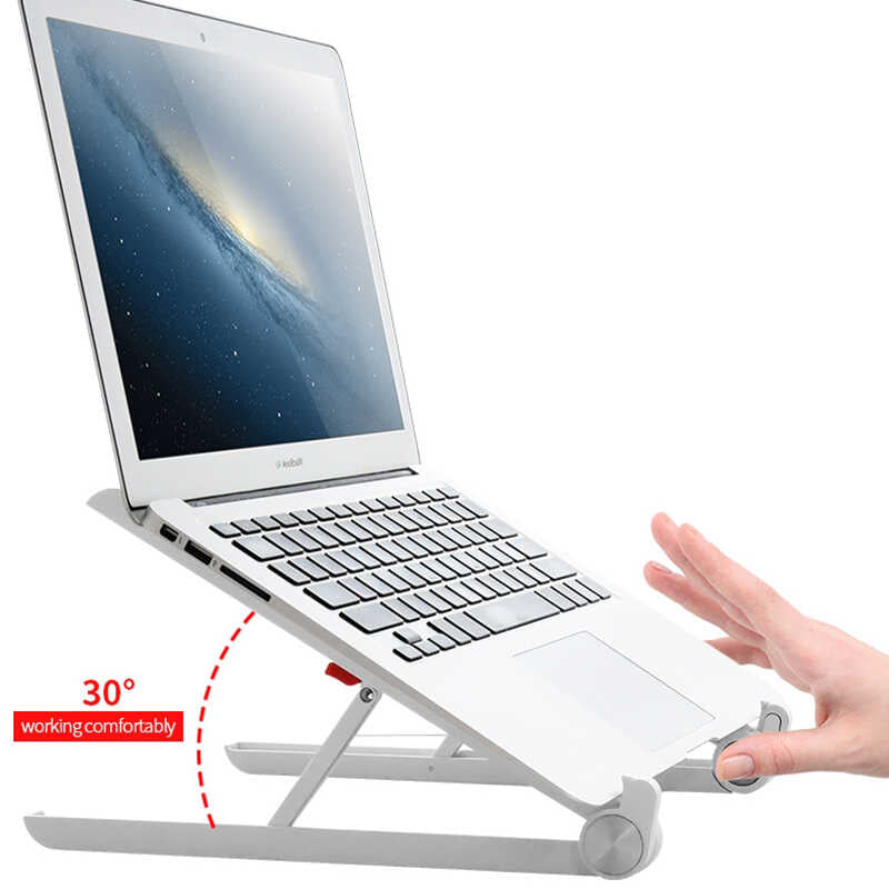 Zore Xgear X1 Ayarlanabilir Dizüstü Laptop Standı Beyaz